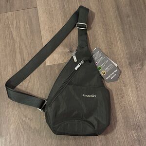 Baggallini Charcoal/Dark Gray Mini Sling